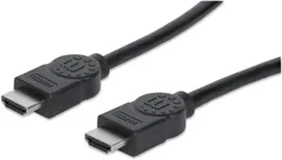 Manhattan 308434 High Speed ​​​​HDMI кабельний роз'єм до вилки екранований 15 м чорний, фото